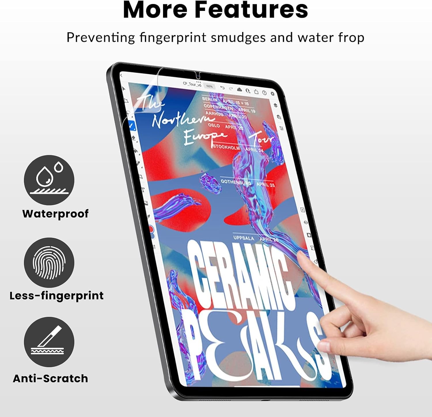 Thumbnail 6 de XIRON Paperfeel Schutzfolie (2er-Set) für iPad mini 6 2021 & A17 Pro – 8,3 Zoll, Anti-Glare & matte „wie Papier“-Schreibfolie