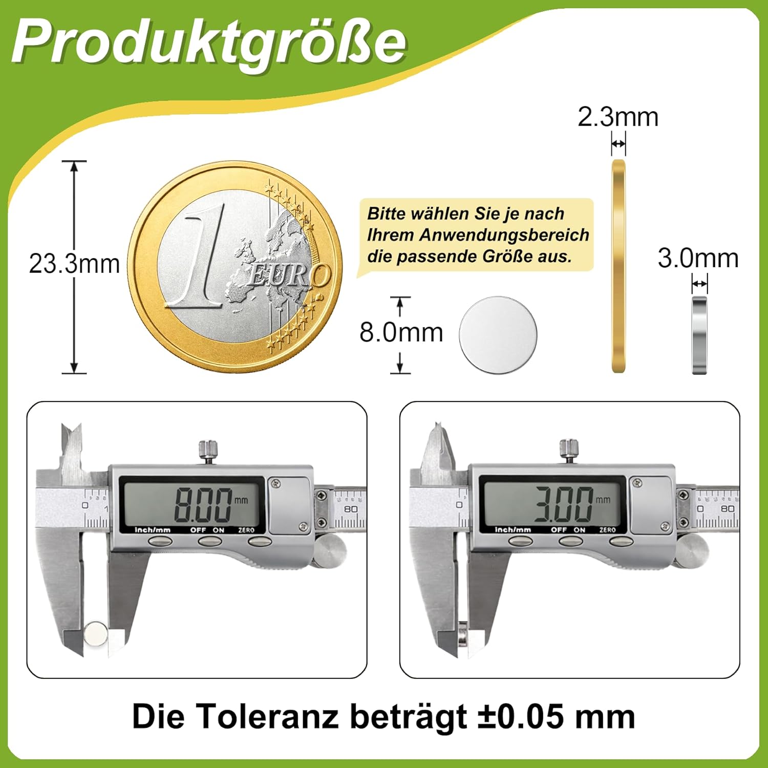 Thumbnail 1 de 110 Stück Mini Neodym-Magnete 8x3 mm – stark, vielseitig und zuverlässig