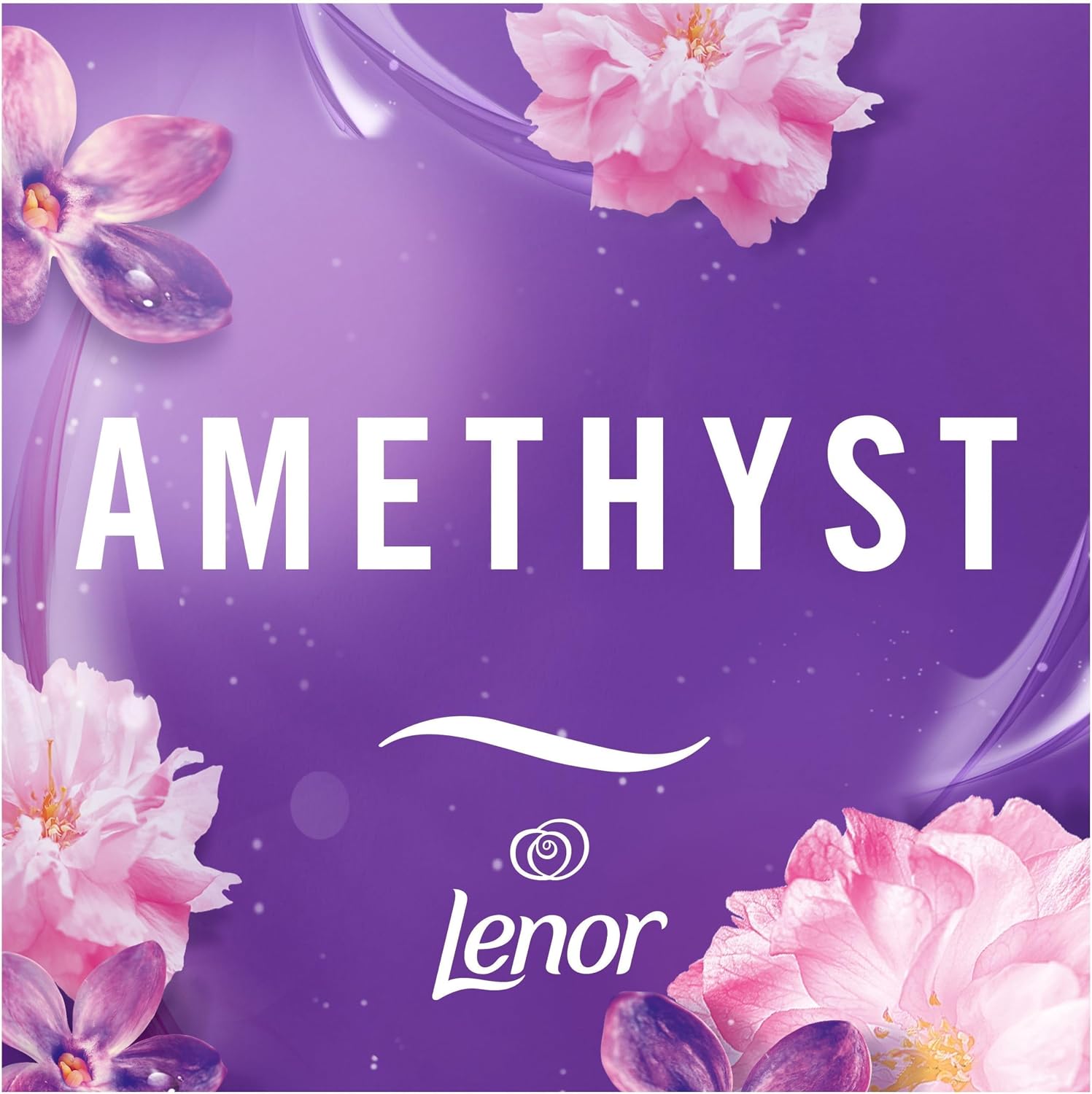 Detalle 2 de Febreze Textilerfrischerspray 8x500 ml Lenor Amethyst Blütentraum mit FrischeLuft-Technologie