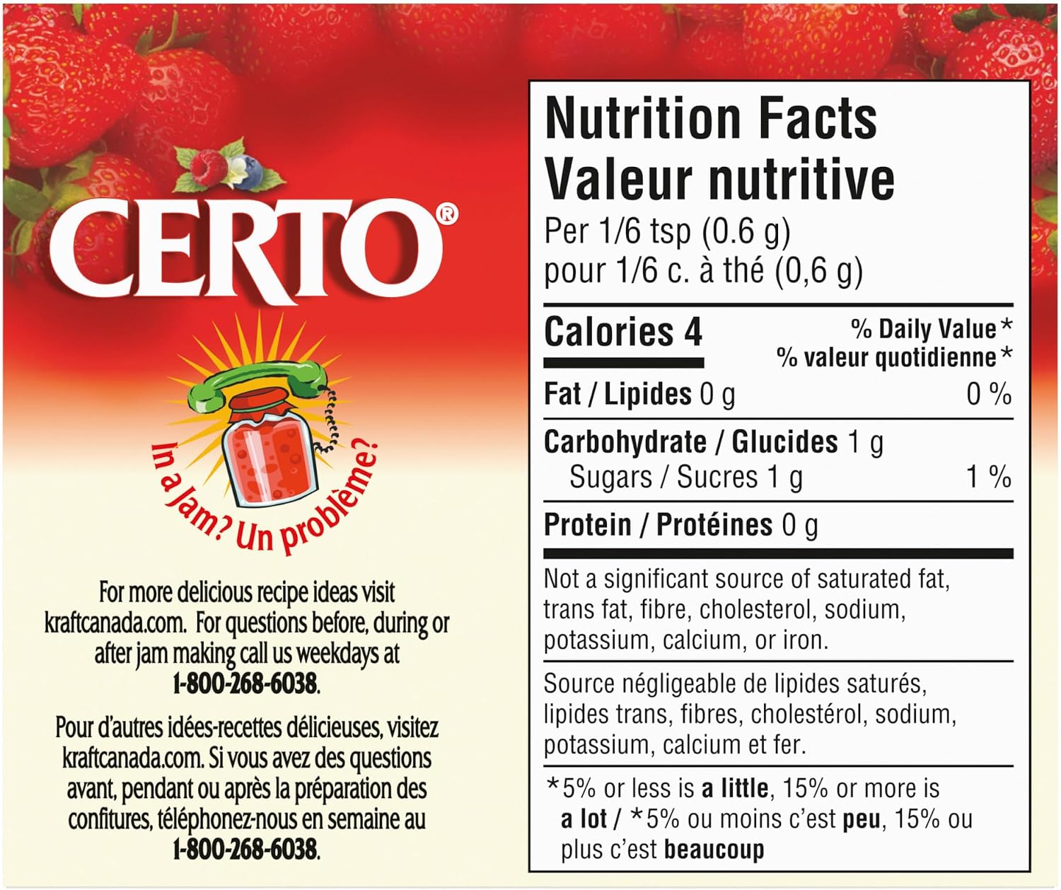 Detalle de Certo Pectin Crystals, Pack of 36