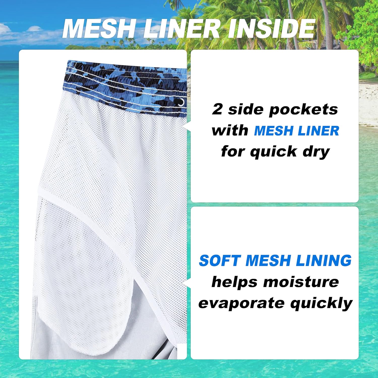Detalle 1 de FT FENTENG Men's Swim Trunks, Polyester