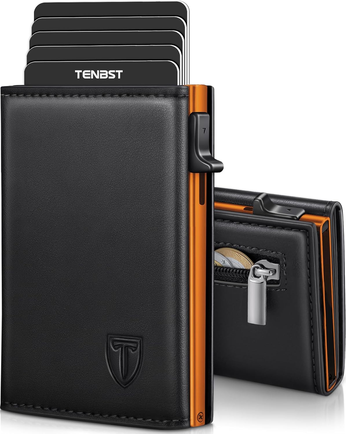 Thumbnail 6 de TENBST Cartera de Cuero con Bloqueo RFID para Hombre