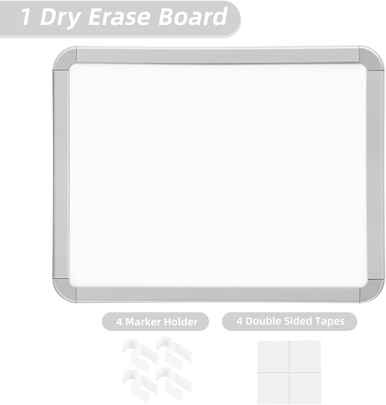 Detalle de VUSIGN VS008 Small Dry-Erase Whiteboard 2-Pack, 8.5 x 11 Inches