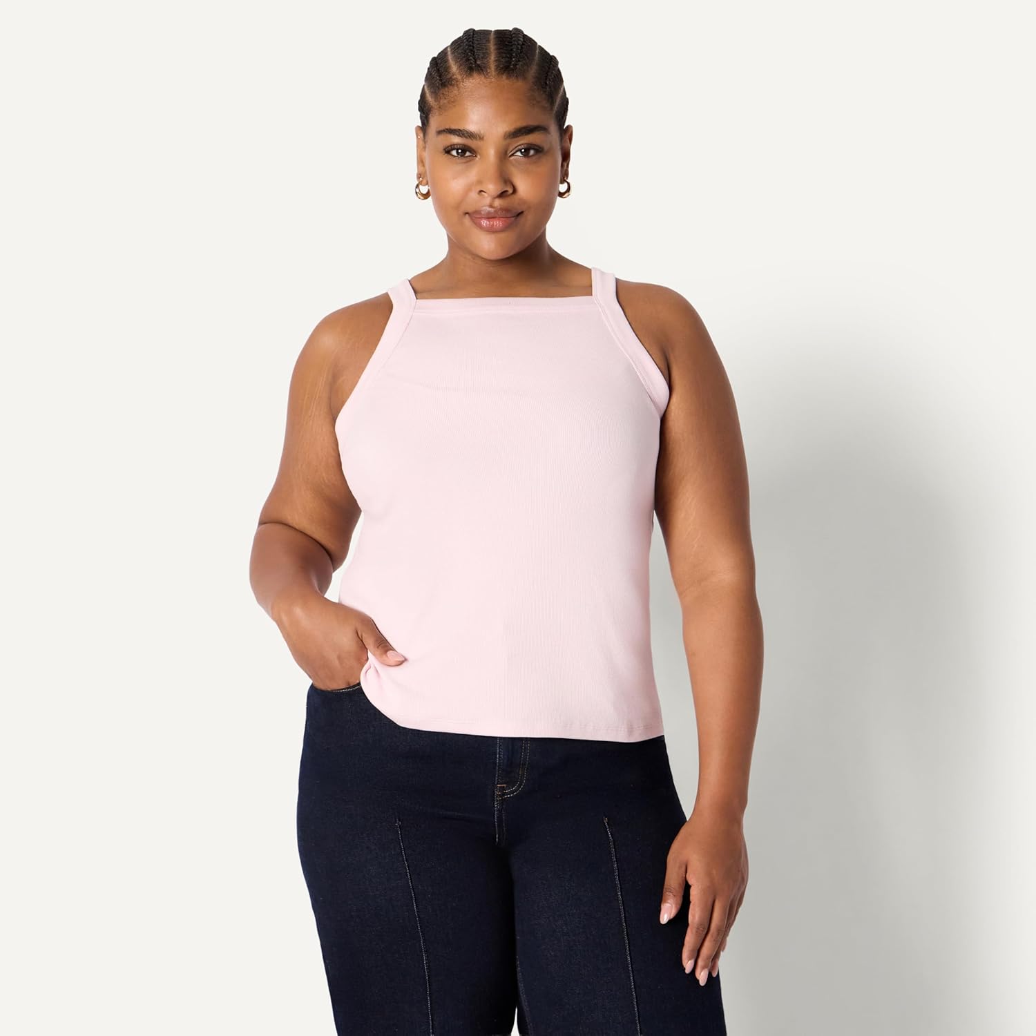 Thumbnail 5 de Amazon Essentials Damen Slim-Fit-T-Shirt mit hohem Kragen und elastischem Rippstrick