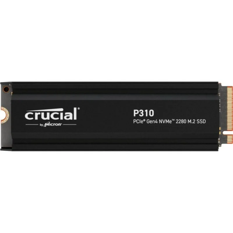 Detalle de Crucial P310 2TB M.2 Gen4 NVMe 7100 MB/s con disipador