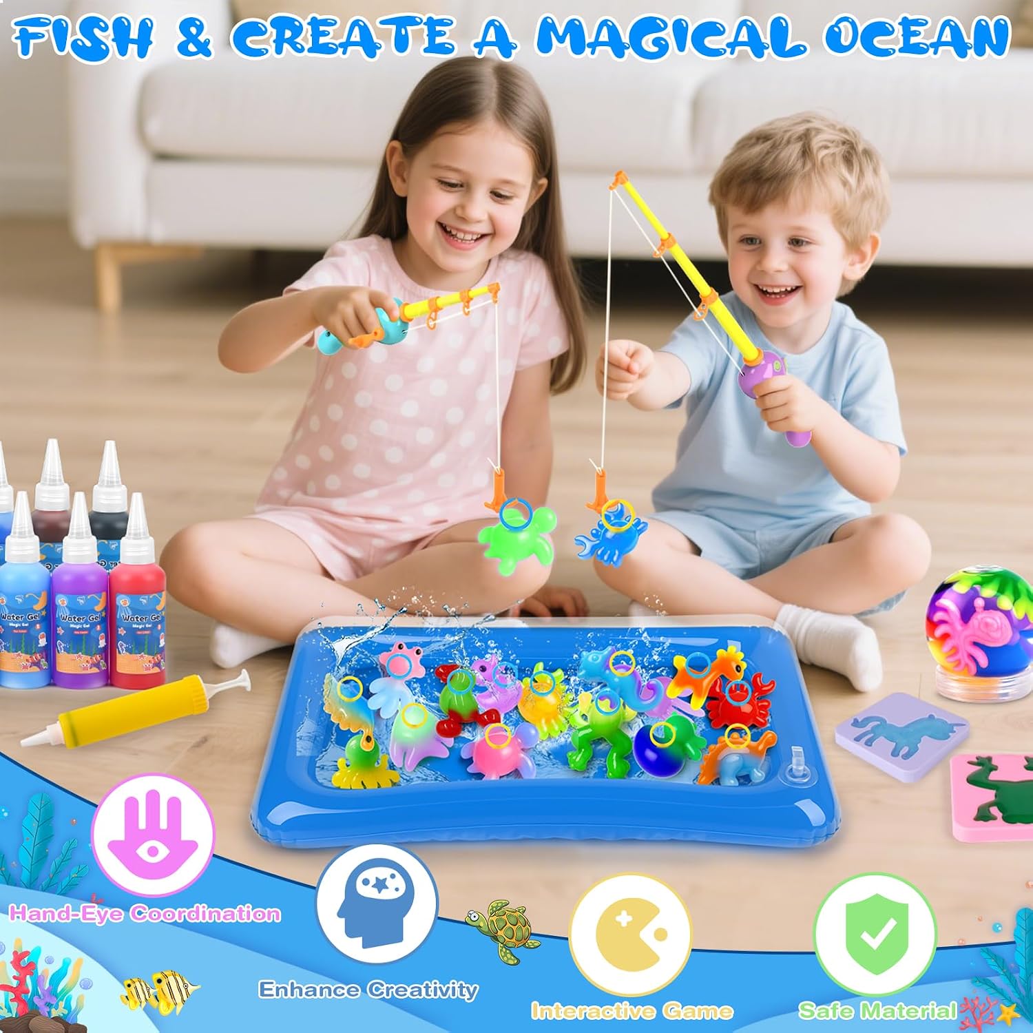 Detalle de Dreamon Magic Aqua Fairy Water Gel Kit 71pcs 🎨