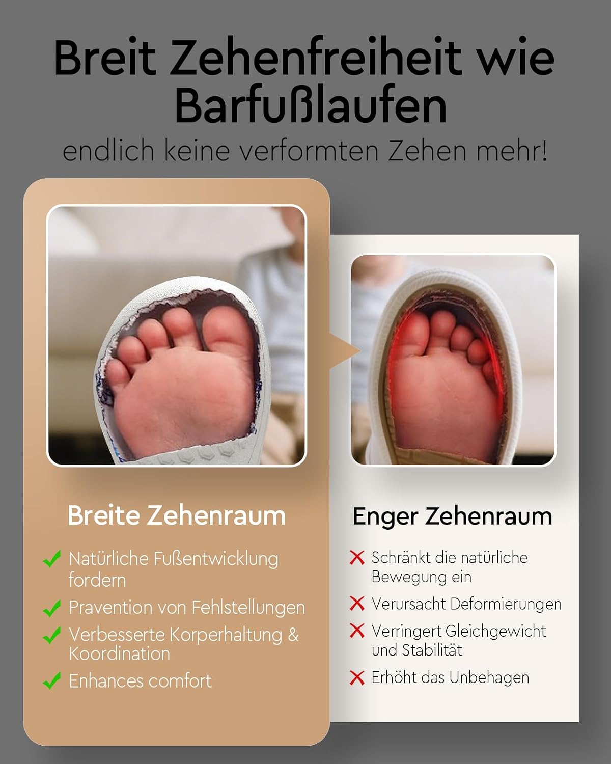 Thumbnail 2 de IceUnicorn Barfußschuhe Kinder Breite