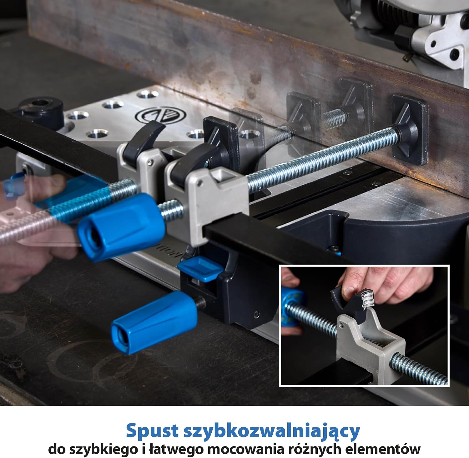Detalle de Evolution Power Tools S355MCS – ukośnica do metalu 355 mm, 2200 W, 230 V