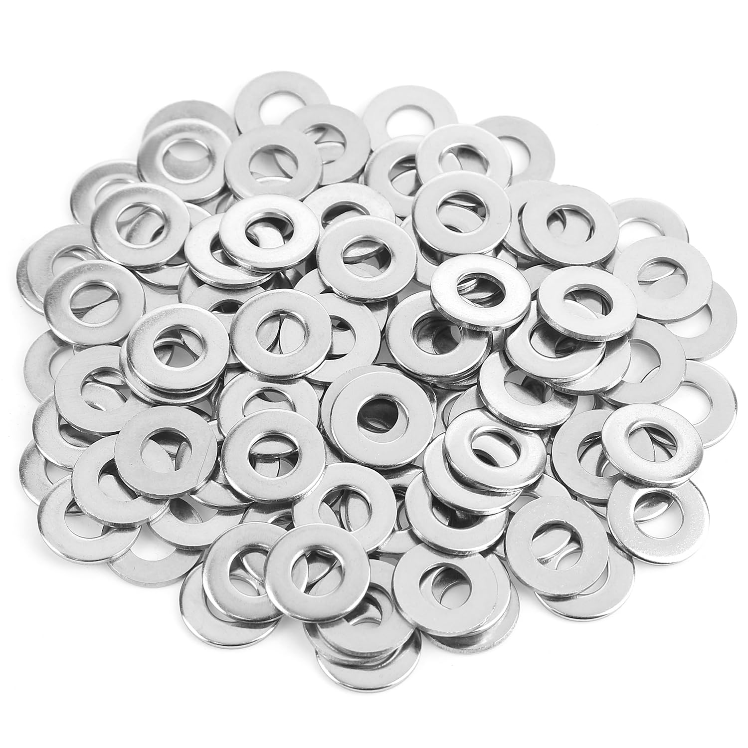 Detalle de Sutemribor Sutemribor-Flat-Washers 1/4-Inch Stainless Flat Washers, 304 Steel, 110-Pack