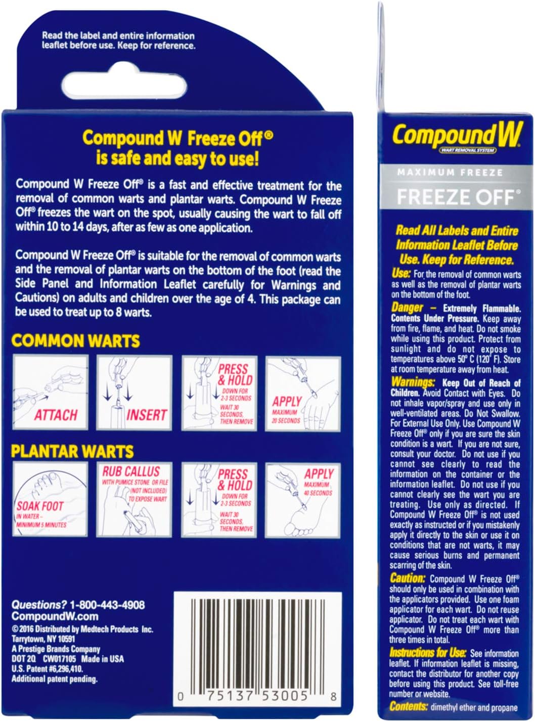 Thumbnail 6 de Compound W 075137530058 Freeze Off Wart Remover, 8 Applications
