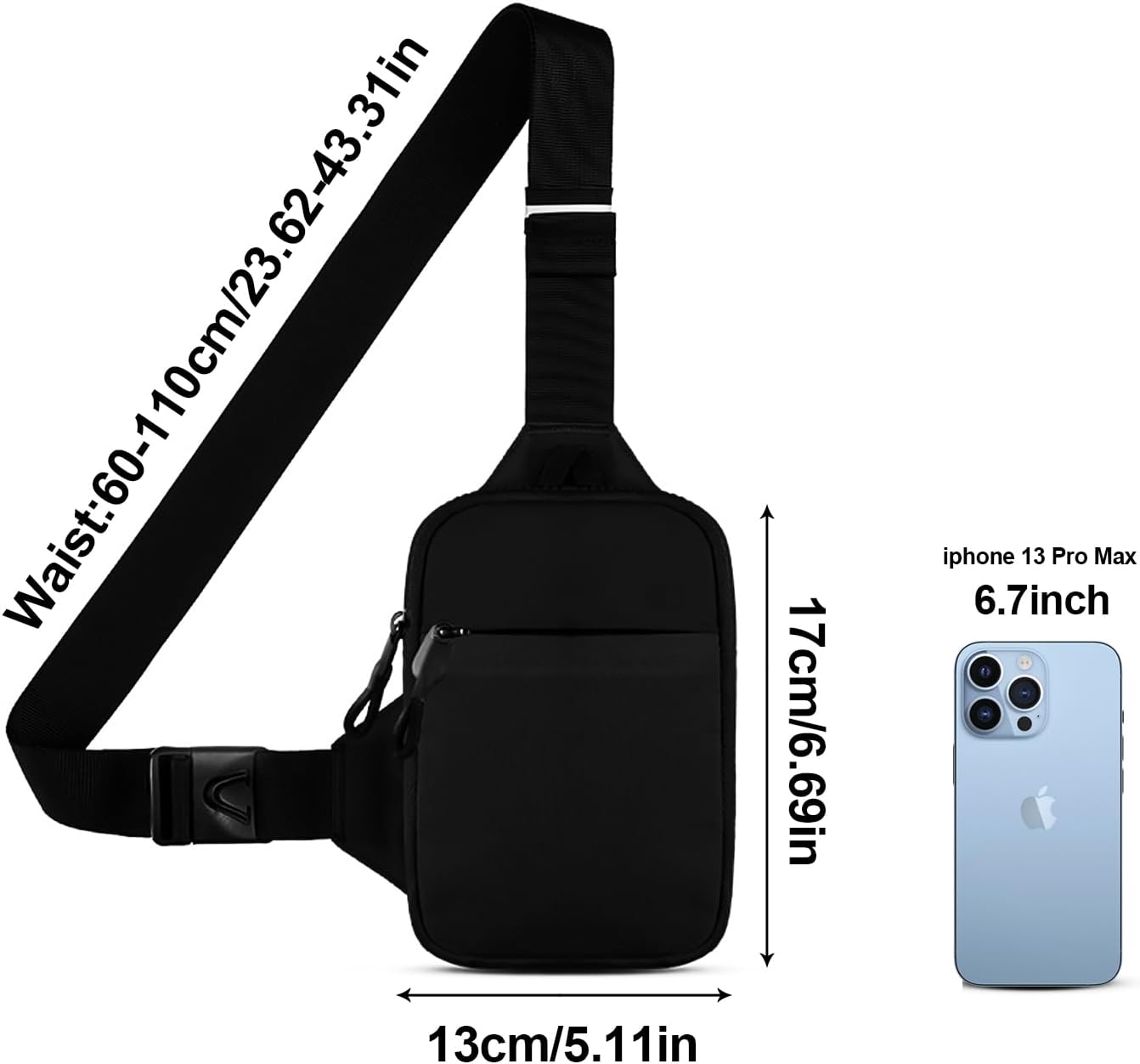 Detalle de Libershine Sling Bag bandolera para deporte