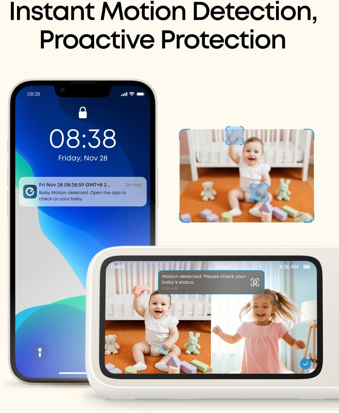 Detalle 2 de eufy Baby Monitor C10 Add-On Camera 2K