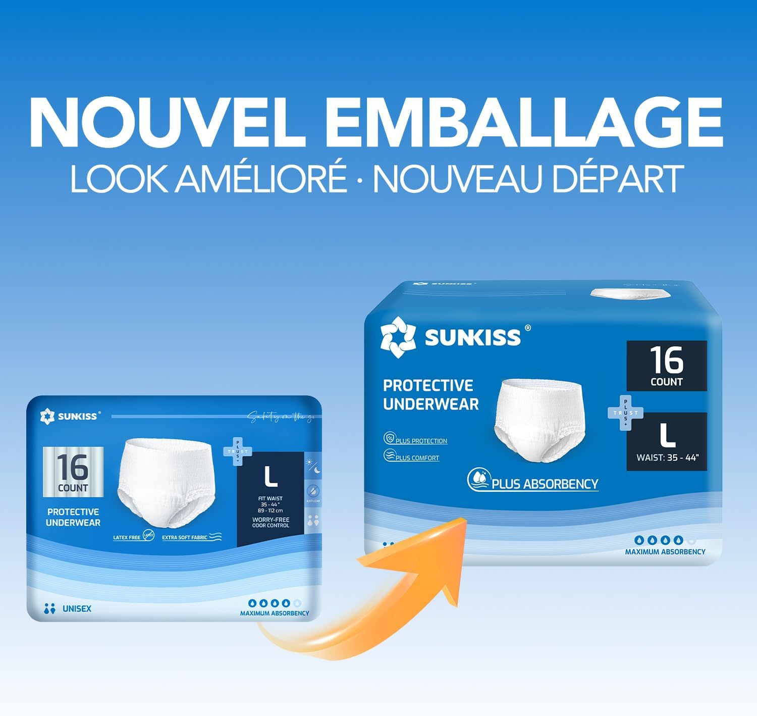 Thumbnail 5 de SUNKISS TrustPlus Culotte absorbante L 16 unitĂ©s đ©Č