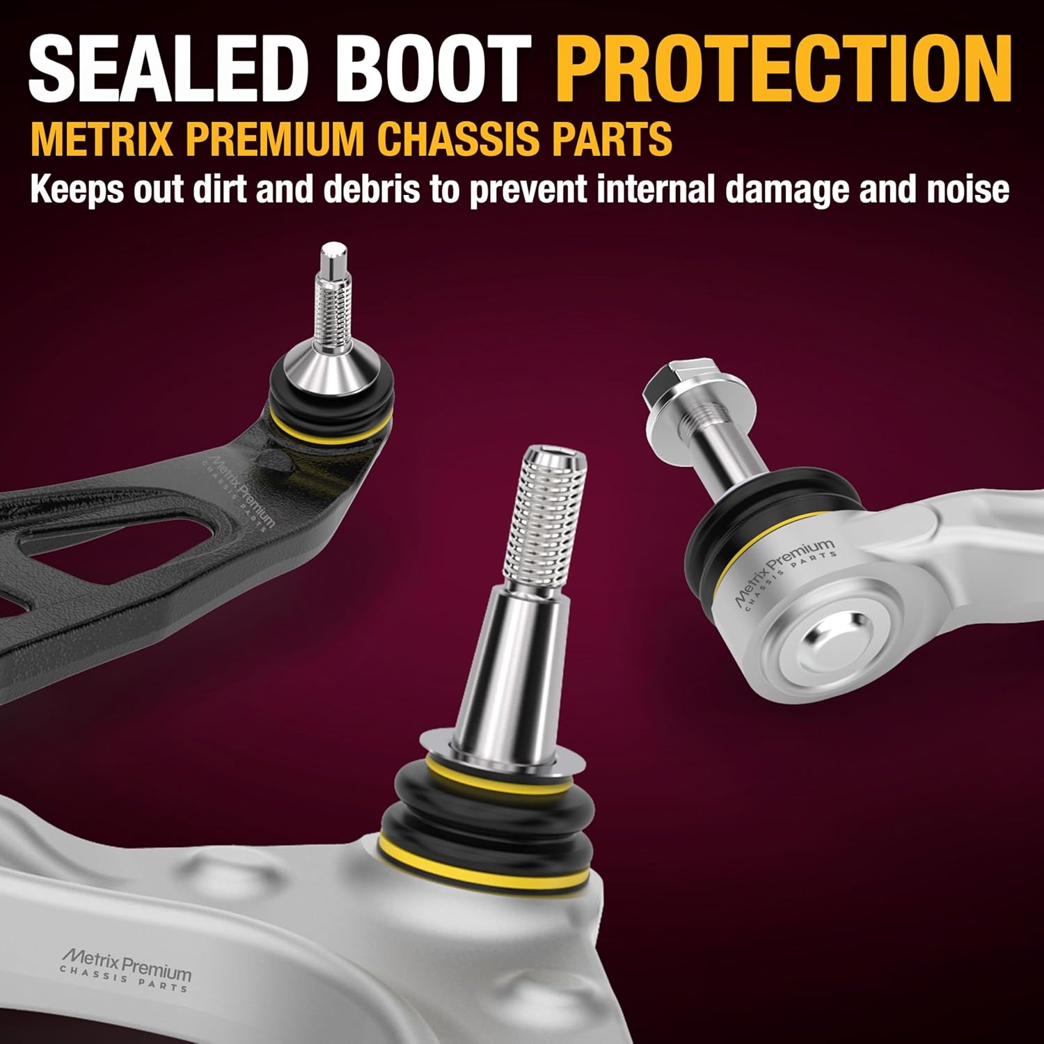 Detalle de Metrix RK641504 & RK621602 Front Lower Control Arm Set for Dodge Ram 1500 2006-2018 4WD