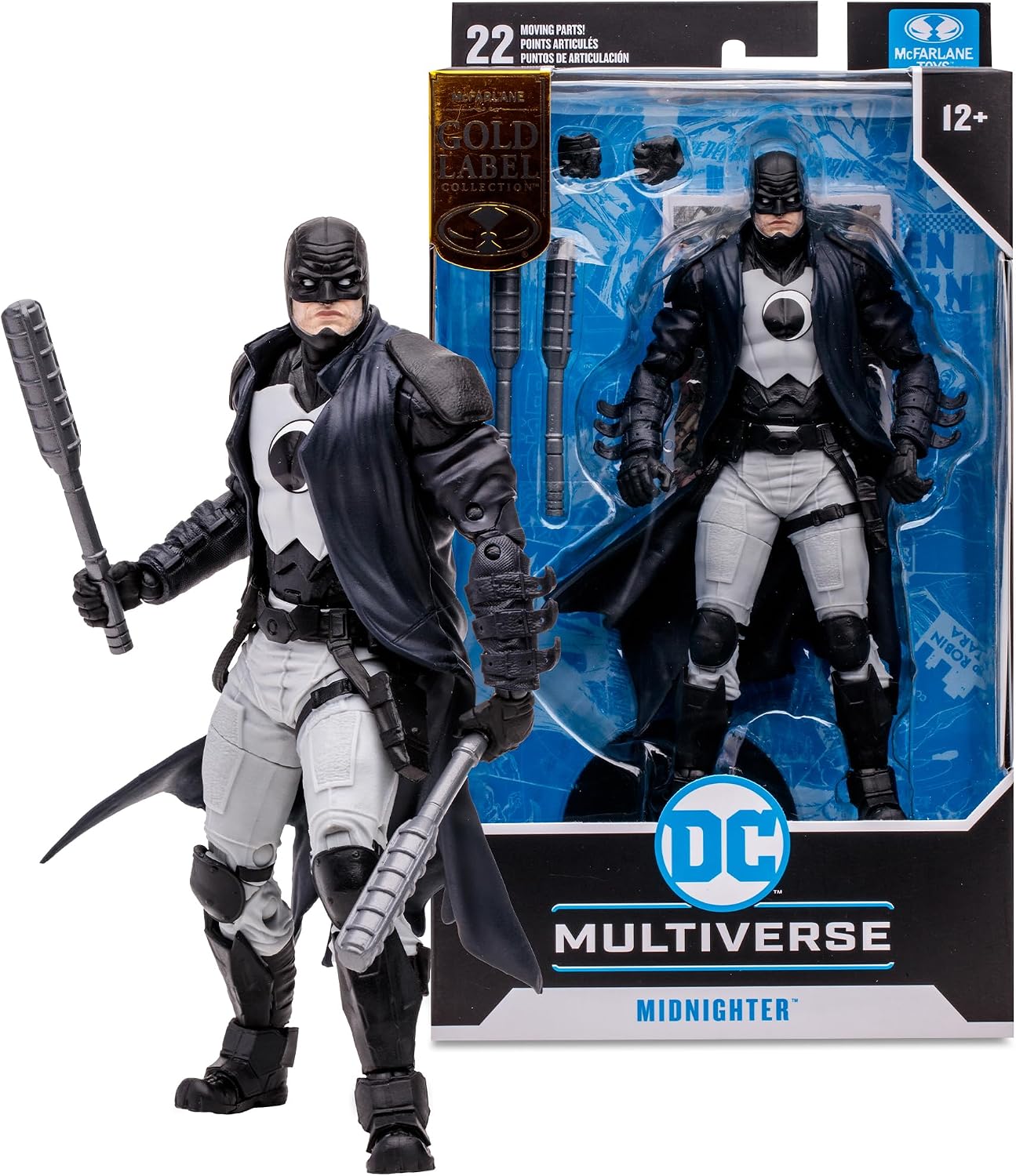 Detalle de McFarlane DC Multiverse Midnighter Gold Label Figure, 18 cm