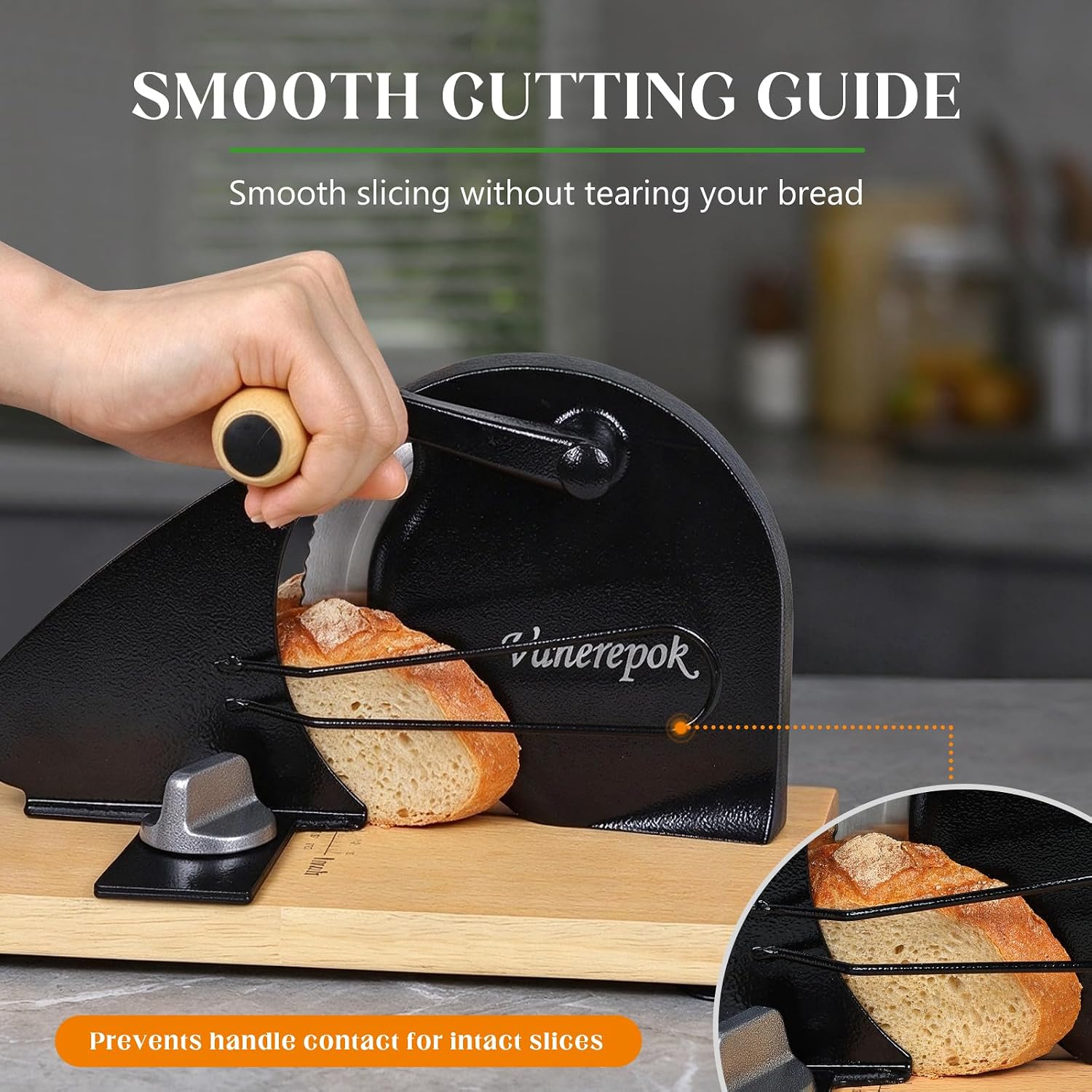 Detalle 1 de vanerepok Manual Bread Slicer 0.8 in