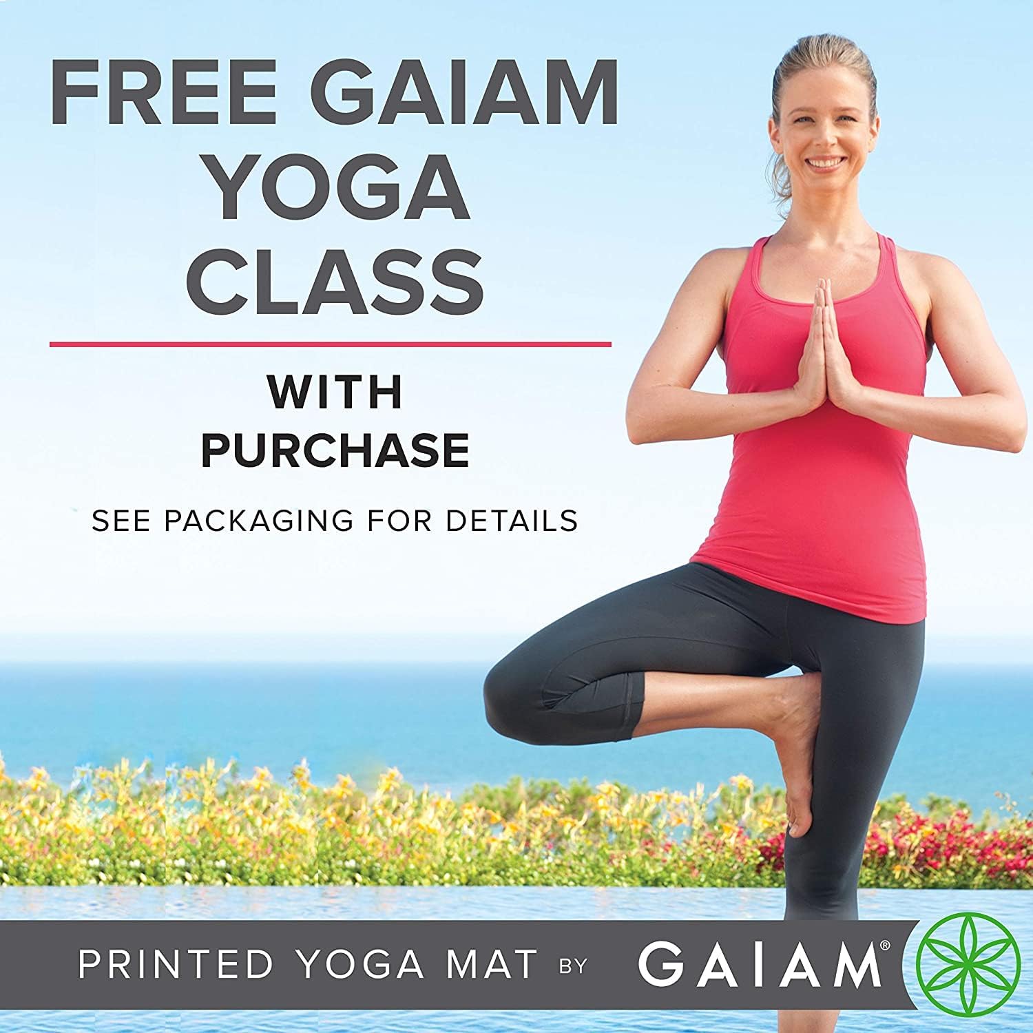 Thumbnail 3 de Gaiam Yoga Mat 68" x 24" 5mm non-slip mat 🧘♀