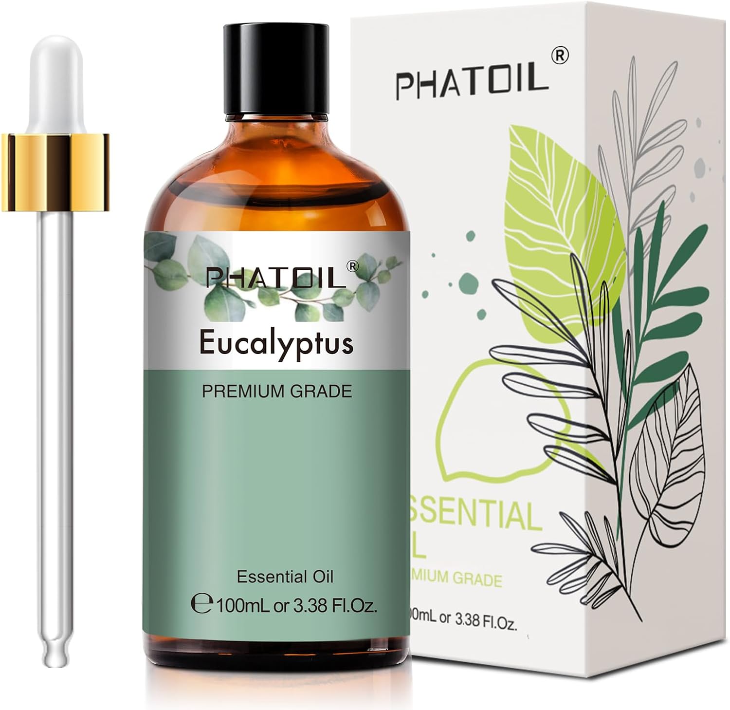 Detalle de PHATOIL Eucalyptus Essential Oil 100 ml — Aromatherapy