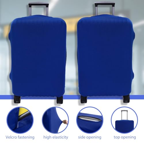 Detalle 2 de COYUN funda elástica para maleta grande (18-21 pulgadas) azul, protección antipolvo y contra arañazos