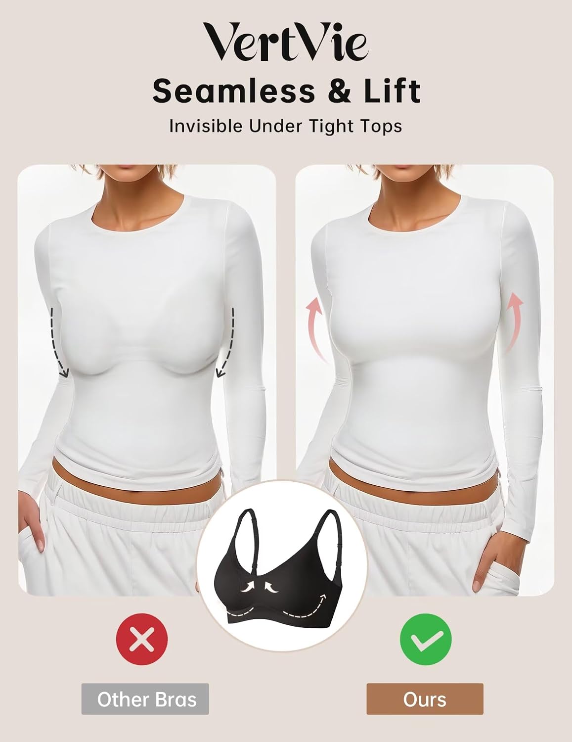 Thumbnail 4 de Vertvie Seamless Wireless Bralette