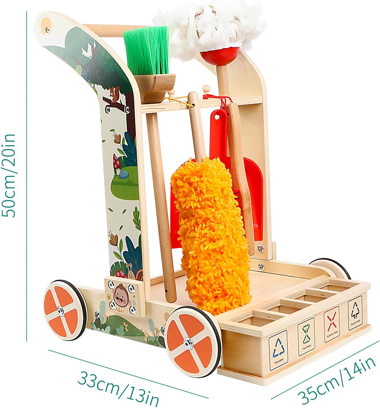 Thumbnail 2 de Jacootoys Wooden Baby Push Walker 36 Months 🚼