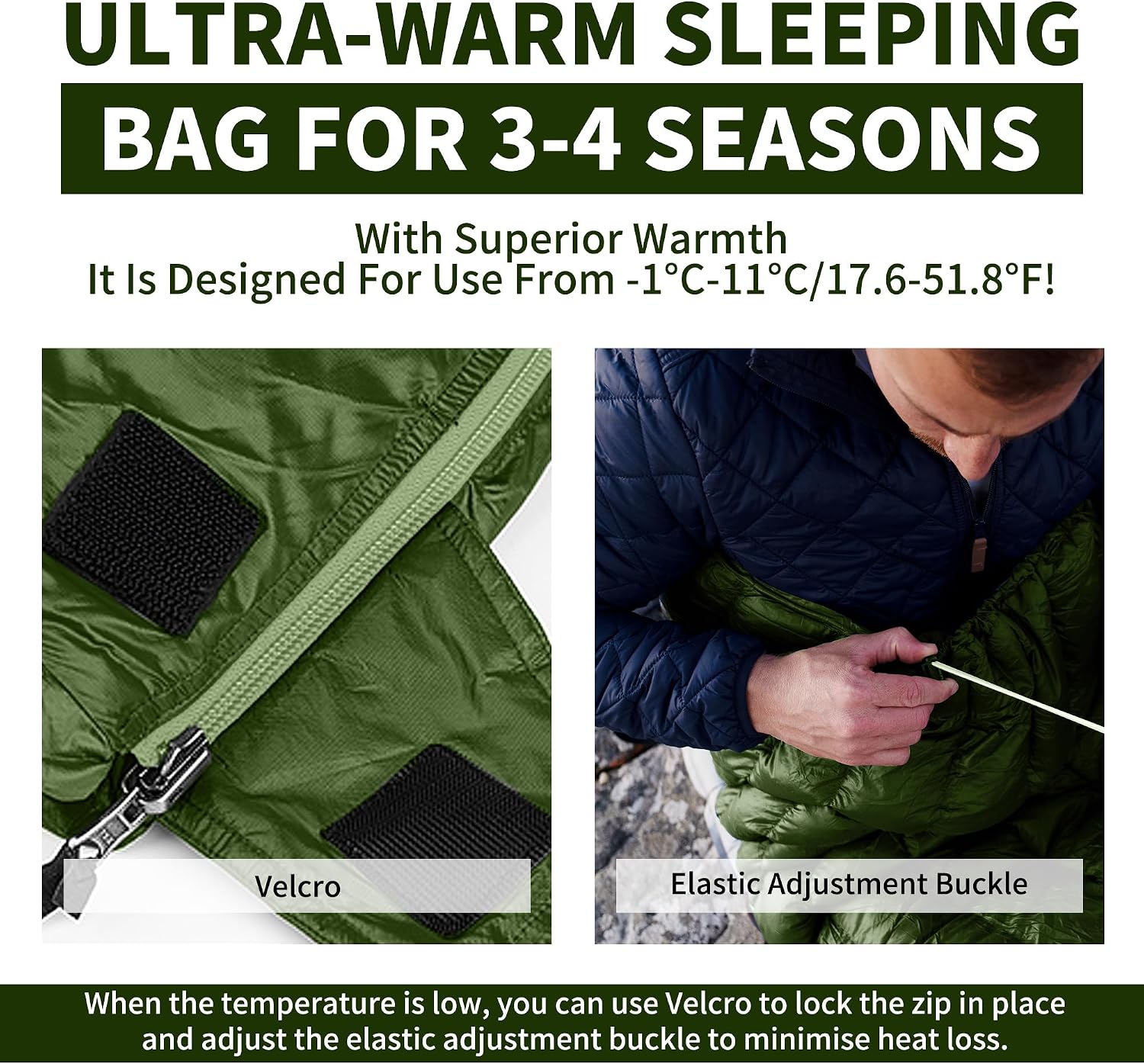 Detalle 2 de Naturehike Daunenschlafsack Ultraleicht 12°C