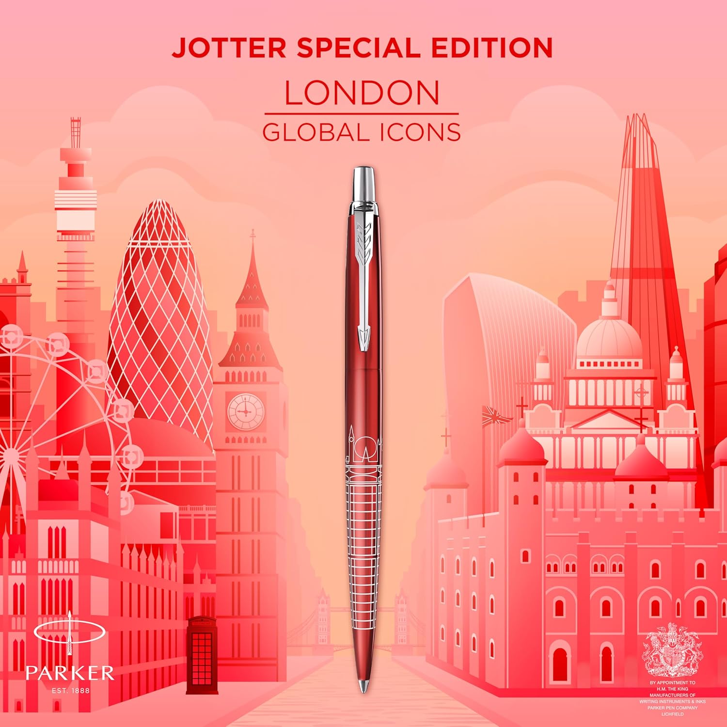 Thumbnail 1 de PARKER Jotter penna a sfera London Red ✒️