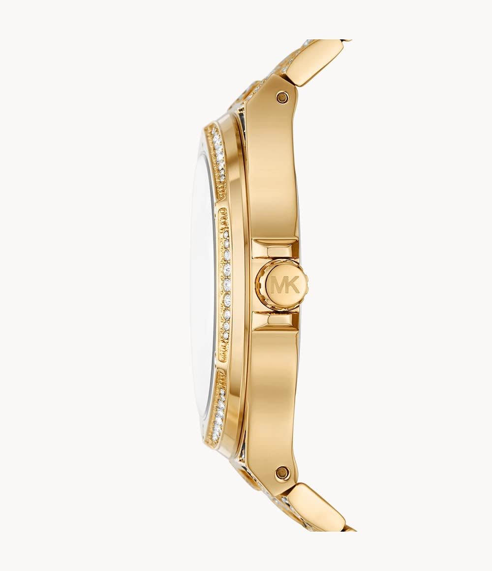 Thumbnail 2 de Michael Kors Lennox Damen-Uhr – zweifarbiges Edelstahlarmband, 43 mm Gehäuse