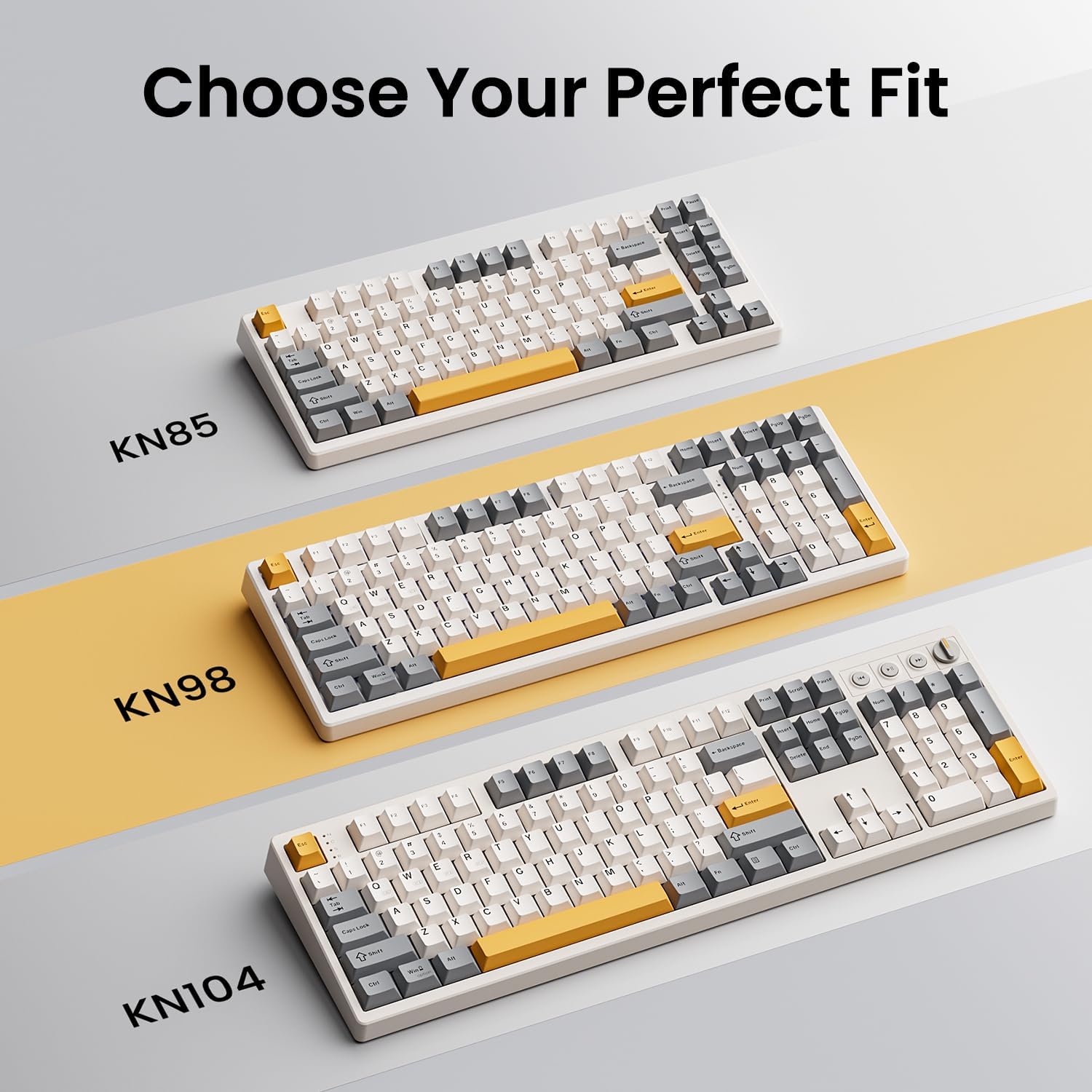 Detalle 2 de Kisnt KN85 4000 mAh compact 75% keyboard ⌨