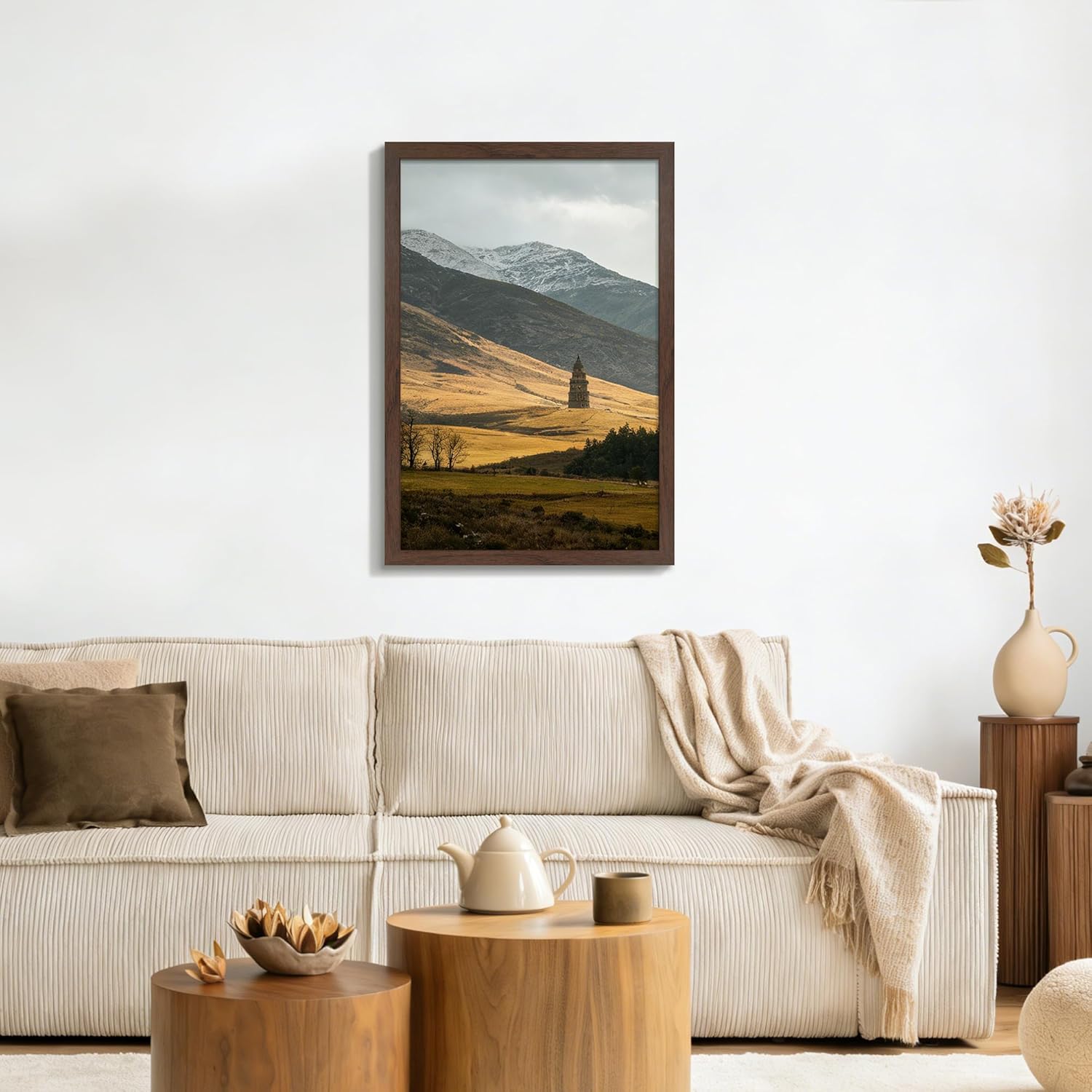 Thumbnail 6 de Fisnish 24x36 Walnut Woodgrain Poster Frame