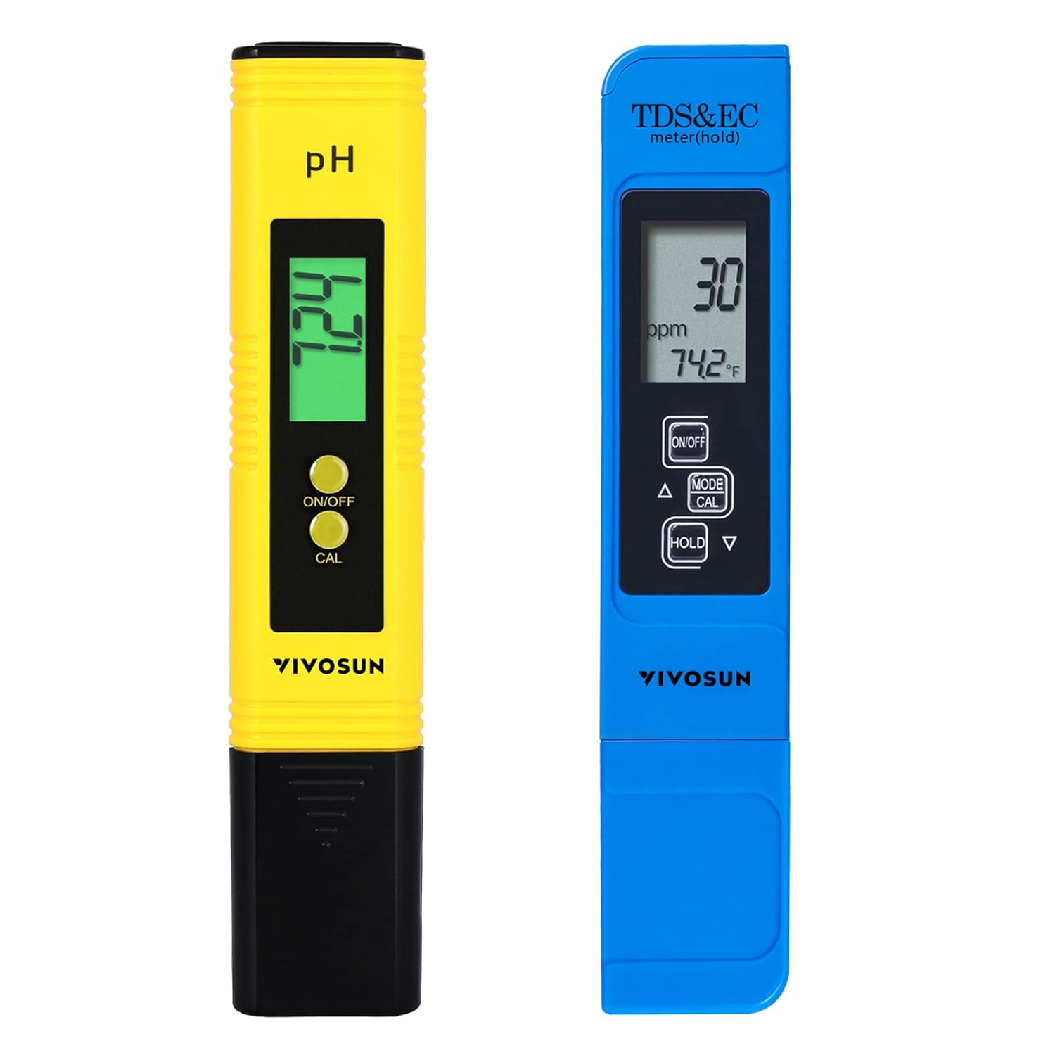 Detalle de VIVOSUN pH・TDS計コンボ ペン型3-in-1、pH範囲0-14・pH精度0.05