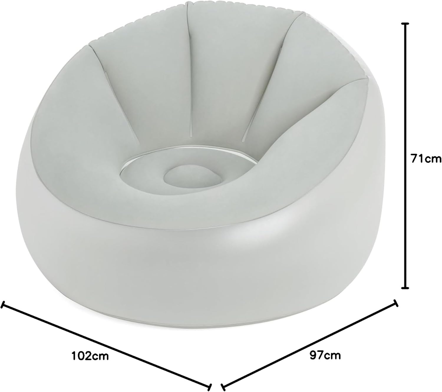 Thumbnail 2 de Bestway 75086 Poltrona Gonfiabile con LED