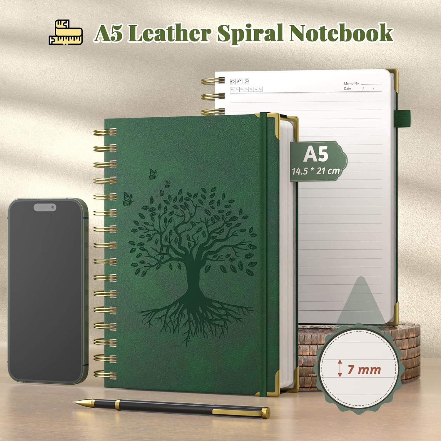 Detalle 2 de Smarpau A5 notebook with 240 pages