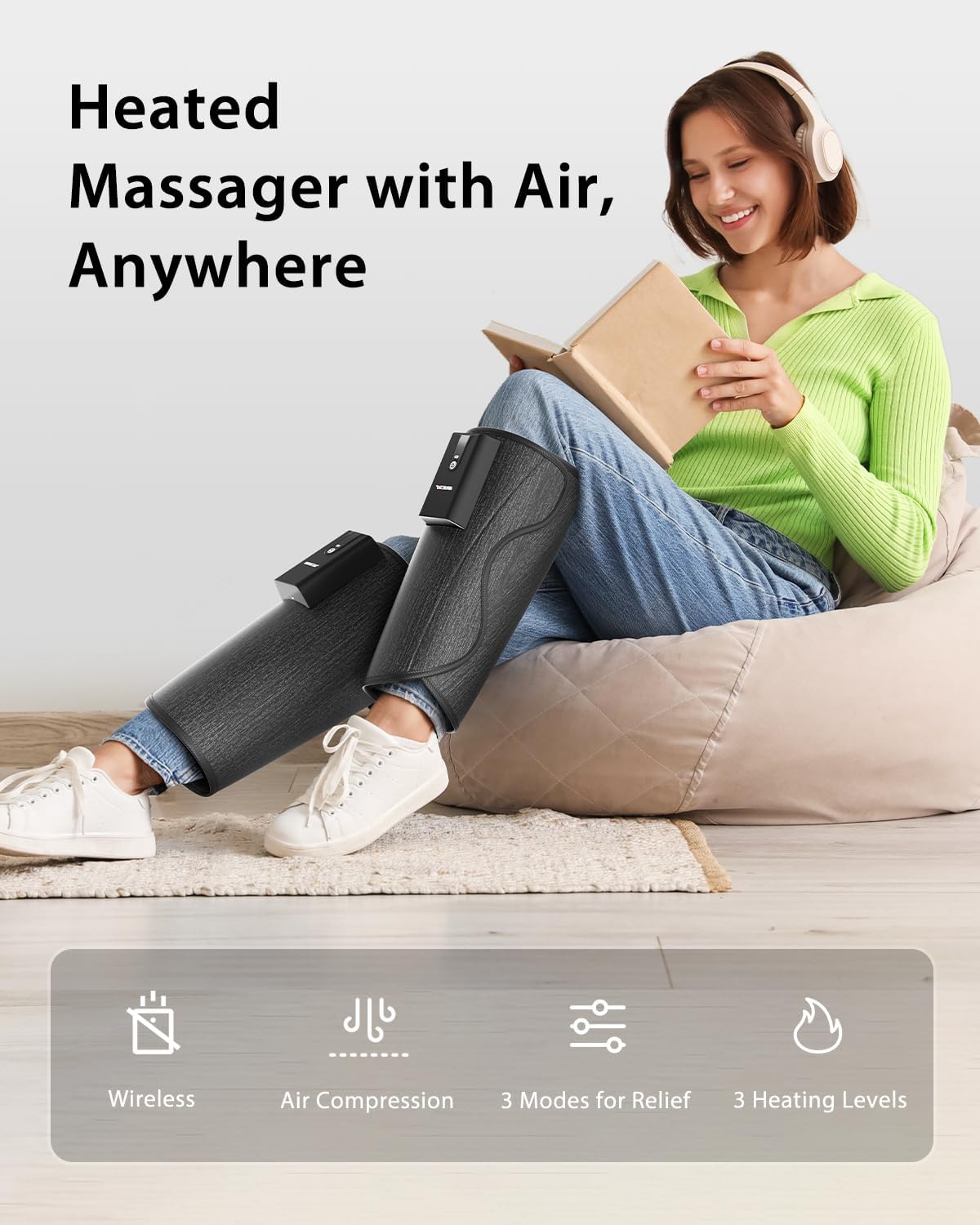 Detalle 2 de CINCOM Leg Massager with Heat and Air Compression