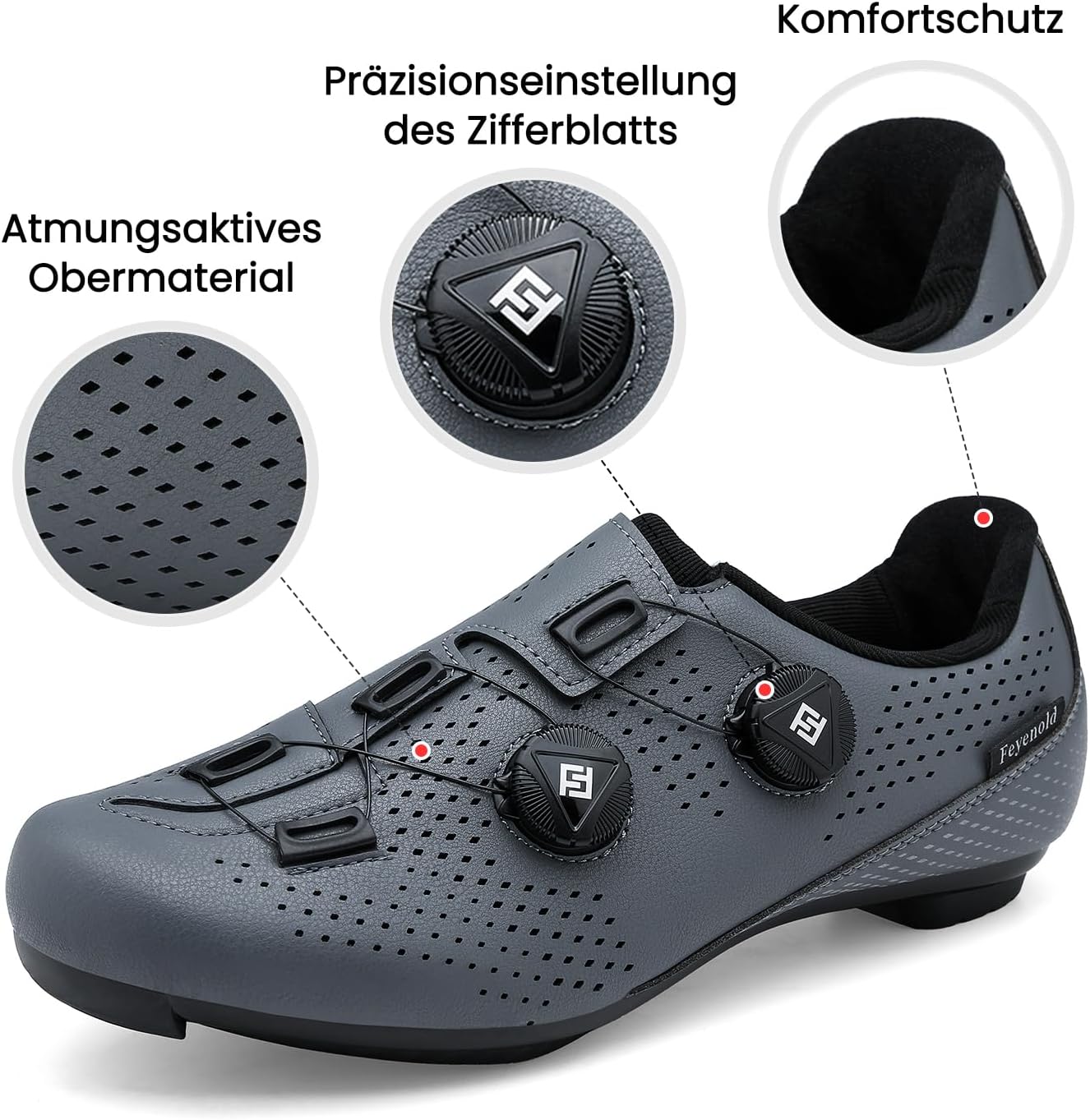 Thumbnail 5 de Feyenold Herren Fahrradschuhe SPD kompatibel