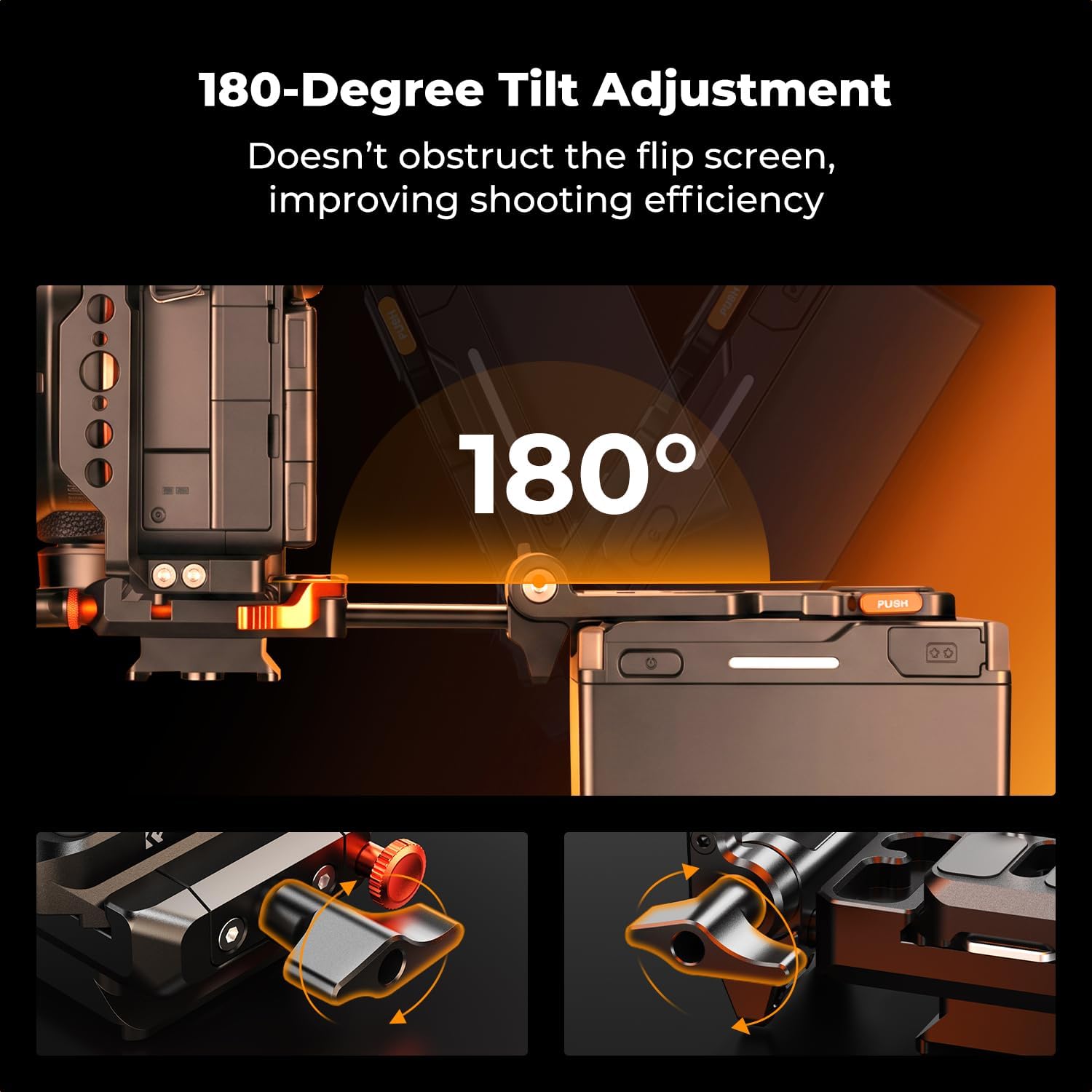 Detalle de K&F Concept V-Mount Battery Plate with Arca-Type Clamp