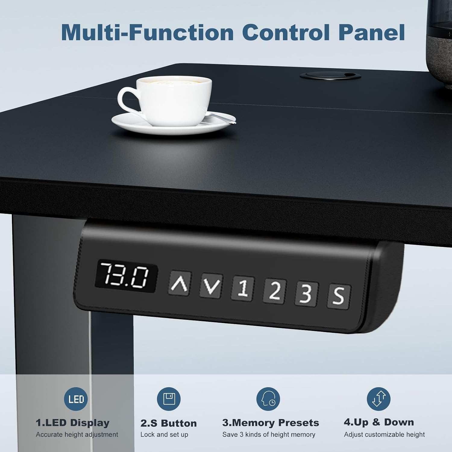 Detalle de DUMOS Electric Standing Desk 63-Inch