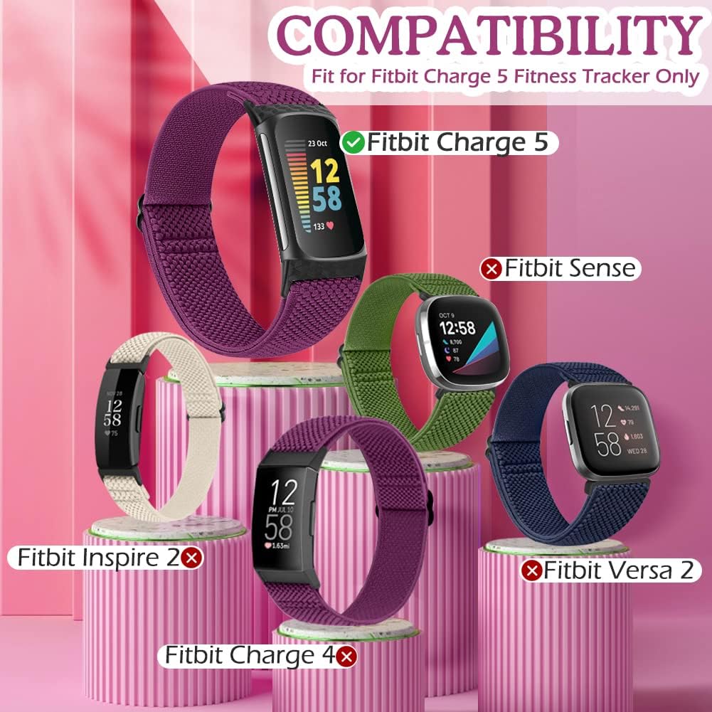 Thumbnail 4 de Vodtian Elastic Straps for Fitbit Charge 6 2-Pack