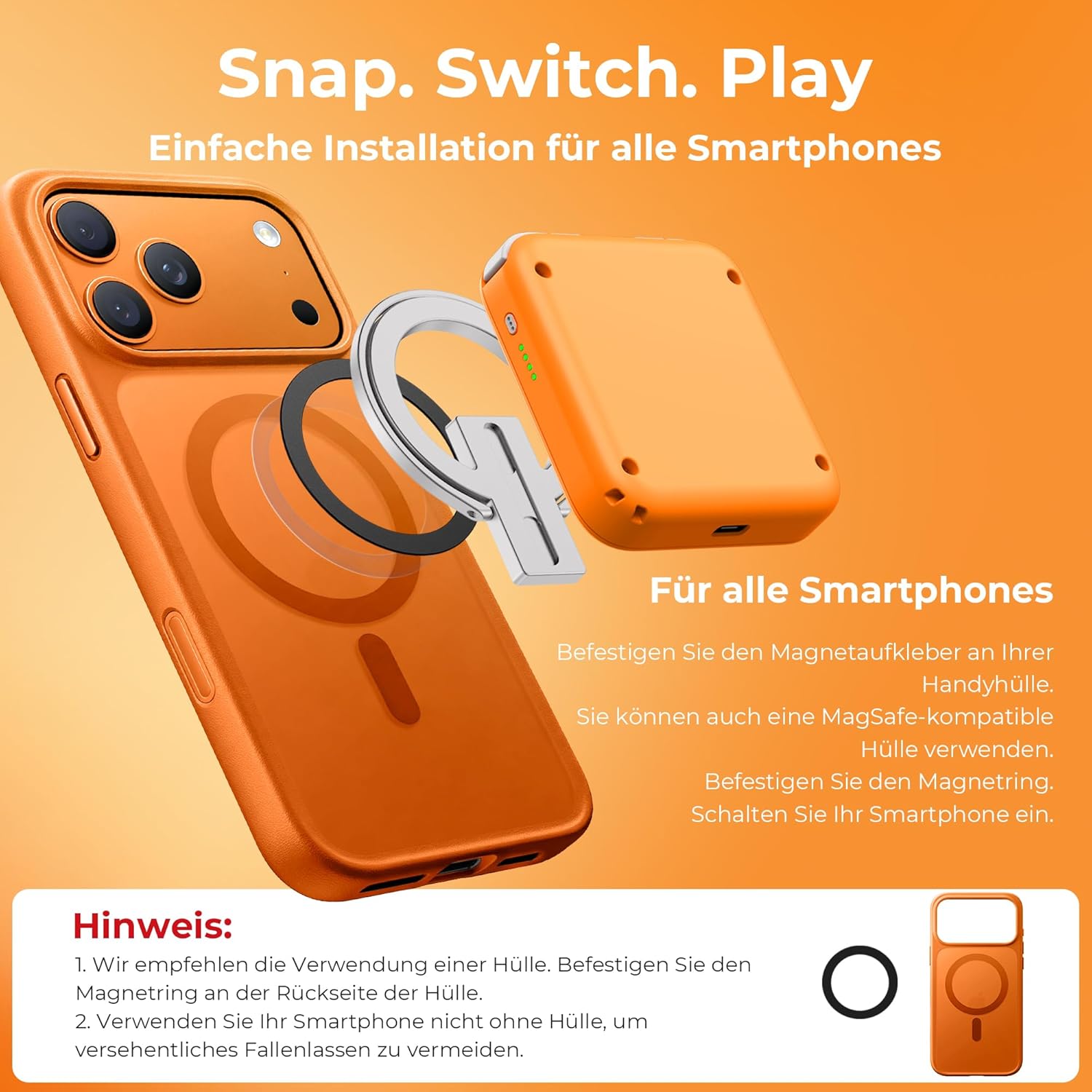 Thumbnail 3 de abxylute M4 Snap-On Mobile Gaming Controller 12 Stunden
