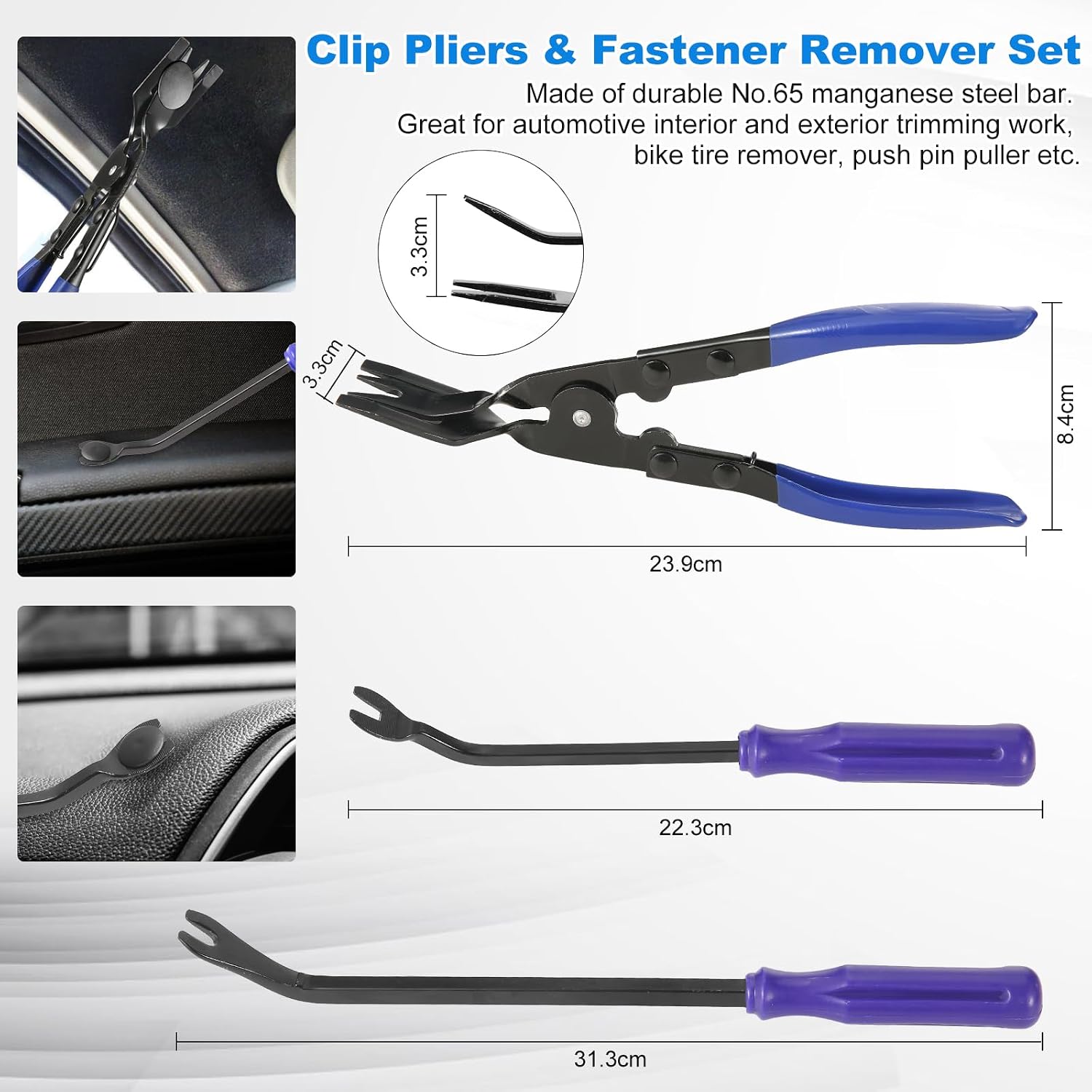 Thumbnail 2 de Uolor 342 Pièces Outils De DéMontage De Garnitures — Kit clips et outils pour garnitures intérieures et extérieures