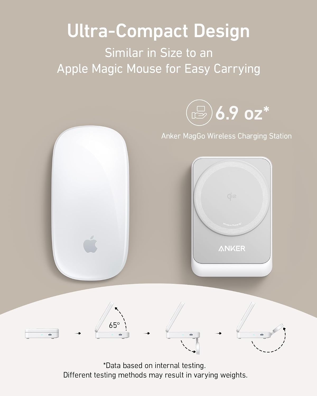 Detalle 2 de Anker MagGo 3-in-1 Wireless Charging Station with MagSafe Compatibility