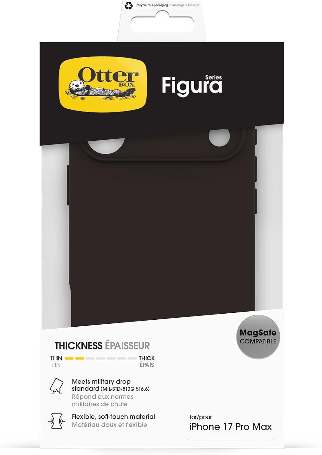 Detalle de OtterBox Figura Series MagSafe Case for iPhone 17 Pro Max — Brown
