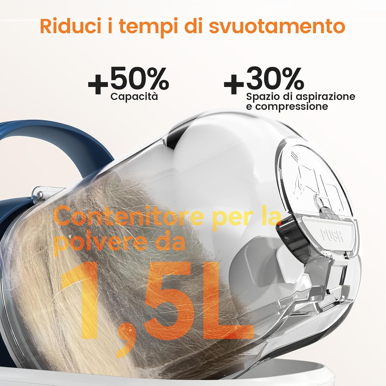 Thumbnail 6 de Oneisall kit toelettatura e aspirazione a vuoto per animali domestici – 7 in 1, 1,5L, 220V