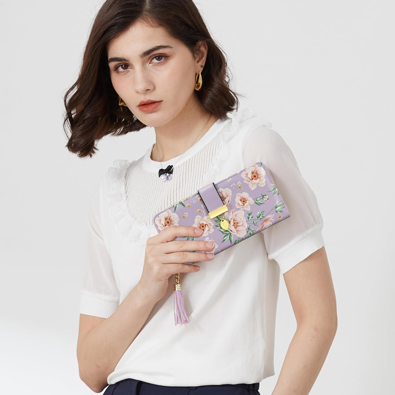 Thumbnail 5 de Pomelo Best RFID Women’s Wallet (Large Capacity) with 12 Card Slots & Phone-Fit Design