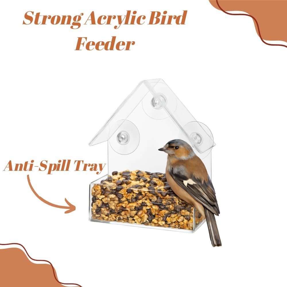 Thumbnail 3 de Garden Mile Window Bird Feeder