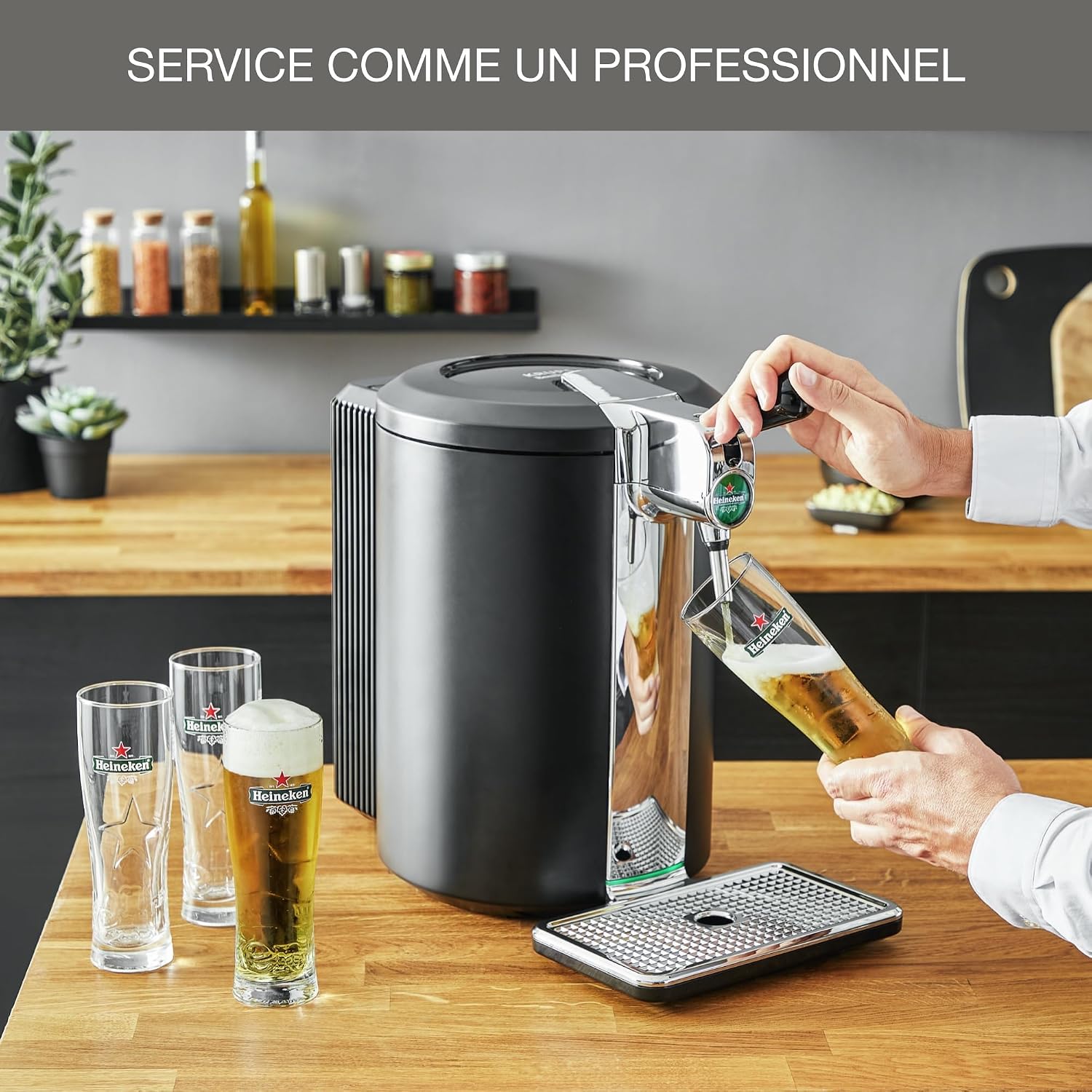 Detalle de Krups Tireuse à bière BeerTender Edition Noir – fûts 5 L