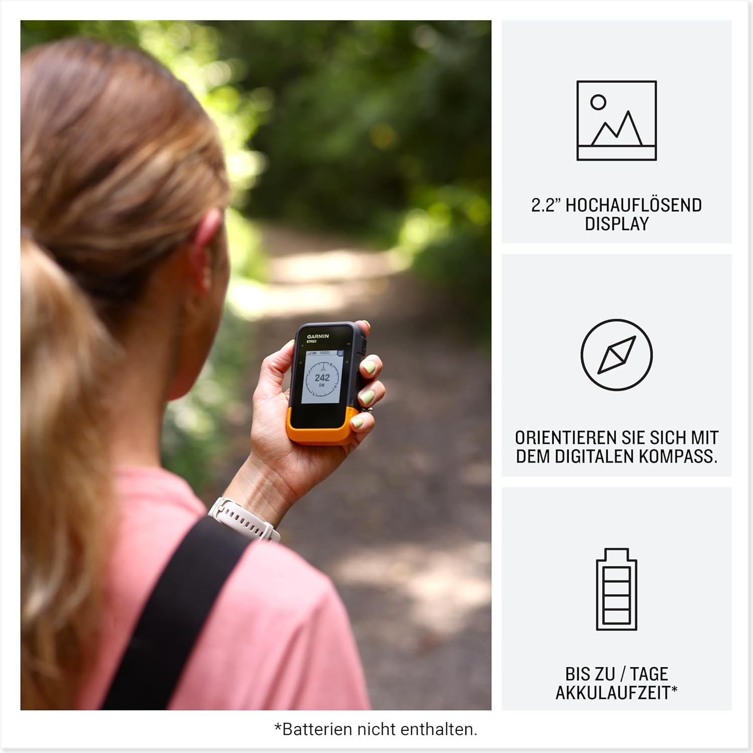 Thumbnail 2 de Garmin eTrex SE: robustes Outdoor-GPS mit 2,2”-MIP-Display, IPX7 & Garmin Explore