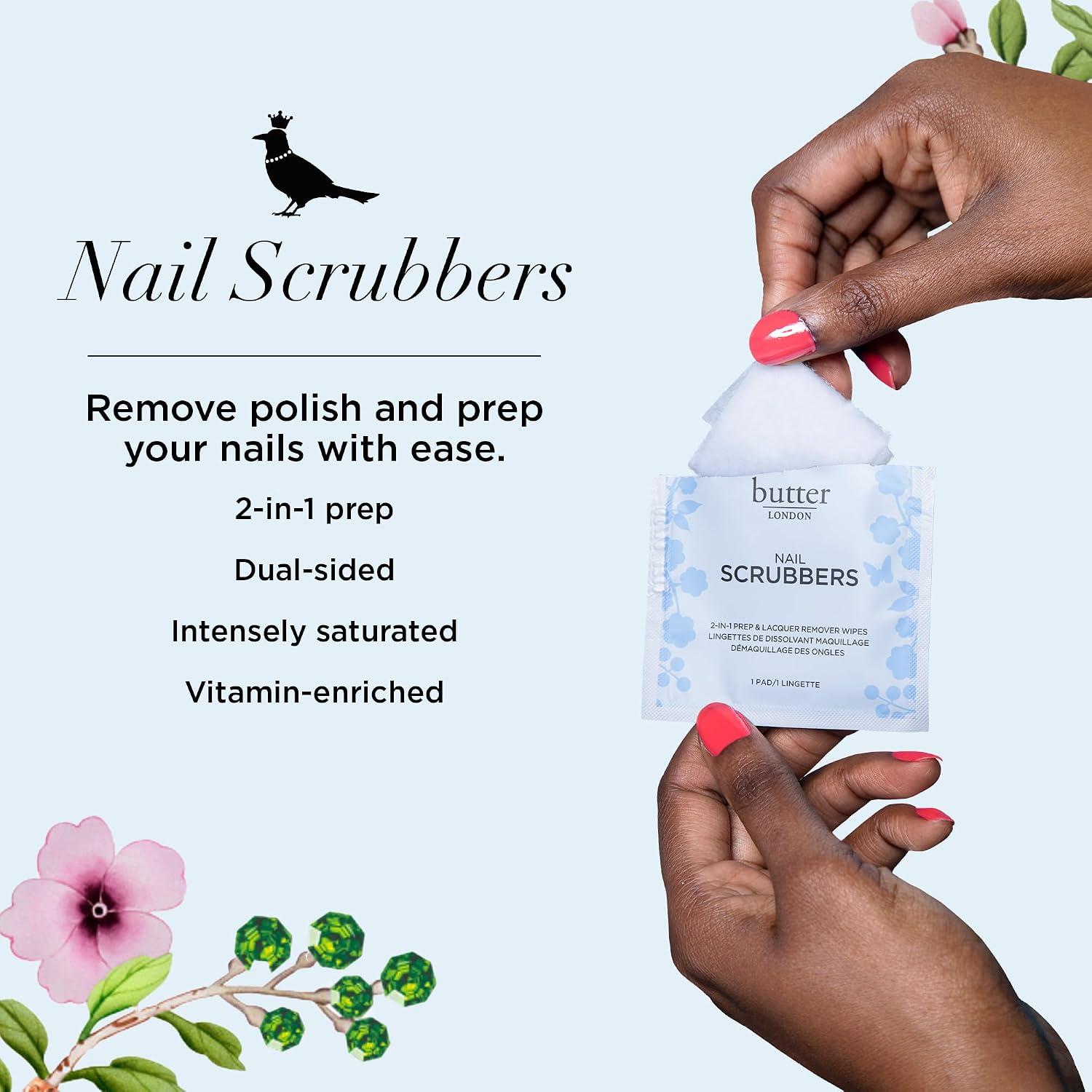 Thumbnail 1 de Butter LONDON Nail Polish Remover Pads 2-in-1 💅