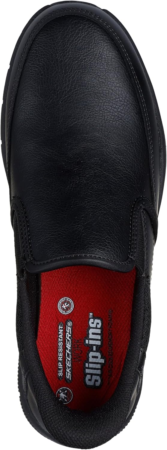 Detalle 1 de SKECHERS スリップインズ ワーク:ナンパ - ブロクスティン_200304 メンズシューズ 防滑ラバーソール・レザーアッパー