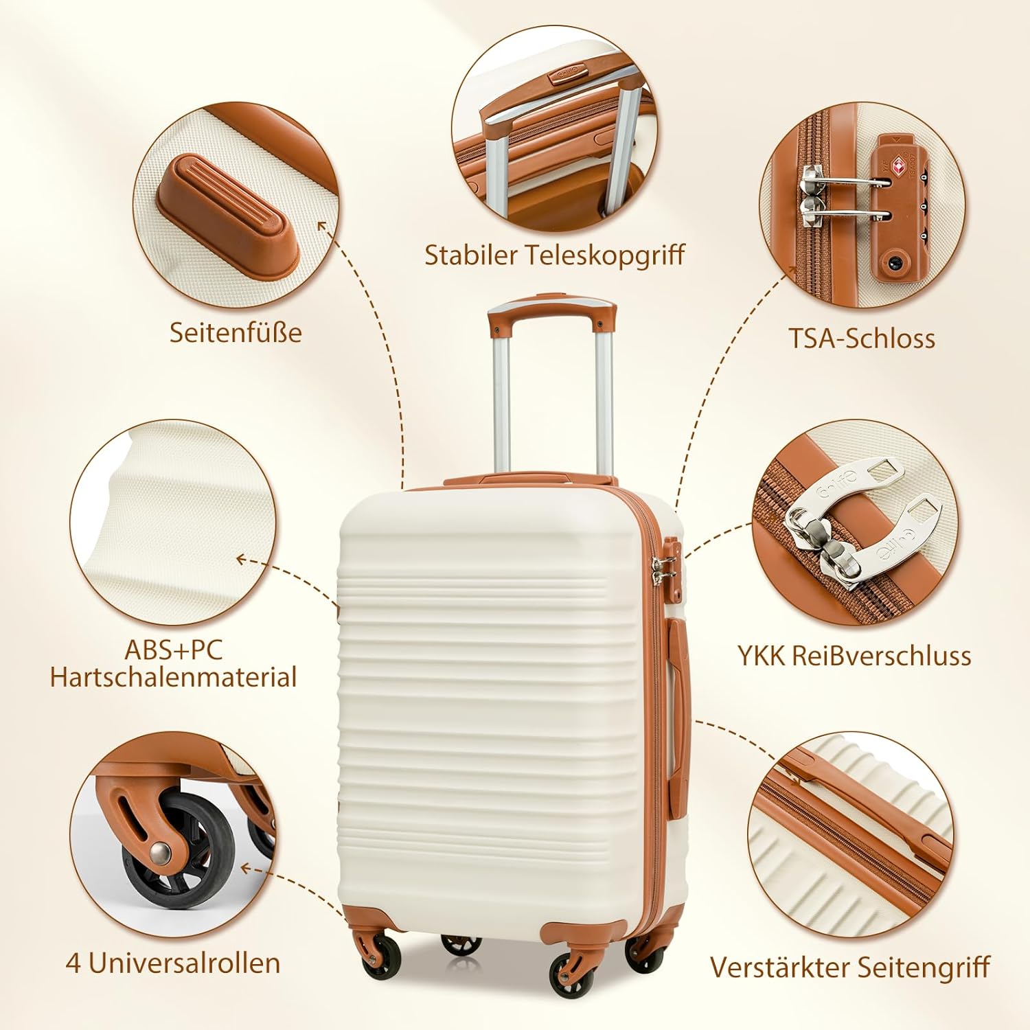 Detalle 1 de COOLIFE Koffer Set 6-teilig mit TSA